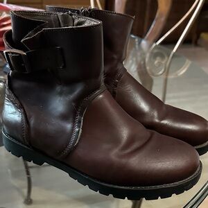 Birkenstock Brown Ankle Boots Euro size 38L, made in Portugal. US size 7-7.5.